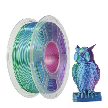 Sunlu SILK PLA+ Tri Color, Blue Green Purple, 1.75mm 1kg/roll 3D Printer Filament
