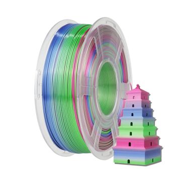 Sunlu SILK PLA+ Rainbow06, 1.75mm 1kg/roll 3D Printer Filament