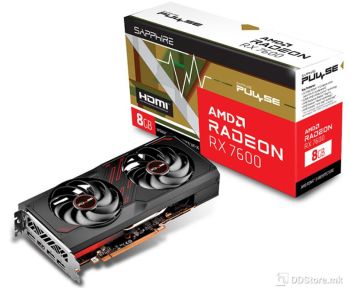 Sapphire AMD PULSE Radeon RX 7600 XT Gaming OC 16GB GDDR6 2xHDMI/2xDP Dual-X PCIe 4.0 DX12U