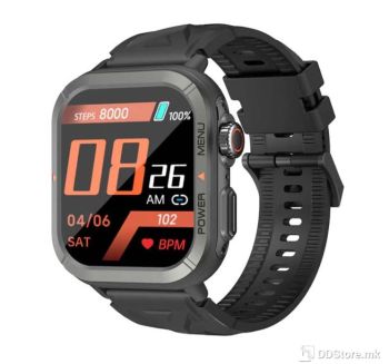 Smartwatch Blackview W30 Black 1.91" Heart rate/Water resistant/BT Calls/100+ Sports/Sleep Monitor