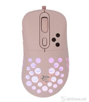 Mouse White Shark Gaming Azrael 12800dpi RGB Pink