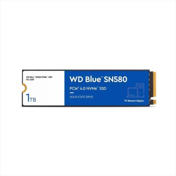 SSD M.2 1TB WD BLUE SN580 M.2 NVMe PCIe Gen4 4.150/4.150MB/s, WDS100T3B0E