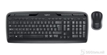 Logitech Keyboard + Mouse MK330, Wireless, US layout, Black