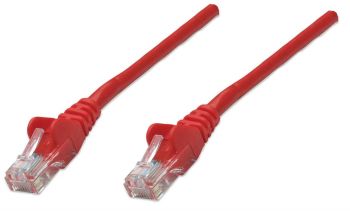Network Cable, Cat6 certified, CU, S/FTP, LSOH, 1 m, Red