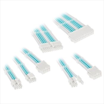EXTENSION PSU KIT KOLINK ATX 24-pin, CPU 4+4-pin, PCI-E 8-pin x2, PCI-E 6+2-pin x3, w/cable clips BRILLIANT/WHITE/BLUE ZUAD-1298