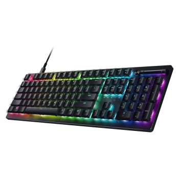 Razer DeathStalker V2 Gaming Keyboard, Low-Profile Optical Switches, Clicky Purple, Ultra-Durable Coated Keycaps, Durable Aluminum Top