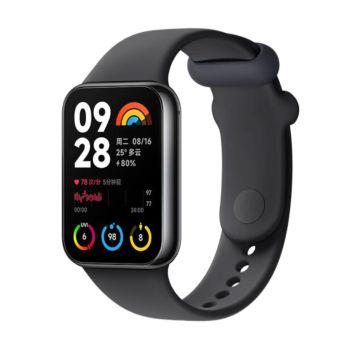 Xiaomi Smart Band 8 Pro Black, Display: 1.74 inch AMOLED Touch Display, Resolution: 336 x 480 pixels, 60Hz refresh rate, 600 nits peak