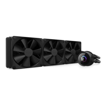 NZXT Kraken 360 Black, 360mm AIO CPU Liquid Cooler, Customizable 1.54" Square LCD Display for Images, Performance Metrics, High-Perform