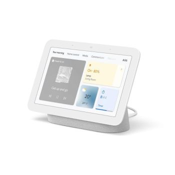 Google Nest Hub 2 Smart Display, White, Processor: 1.9 GHz ARM Quad-Core, Screen size: 7.0inch / 17.8 cm, Resolution: 1024 x 600, Touch