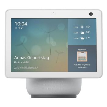 Amazon Echo Show 10 (3rd generation), Glacier White, HD smart display with motion and Alexa, B084PVW3SM