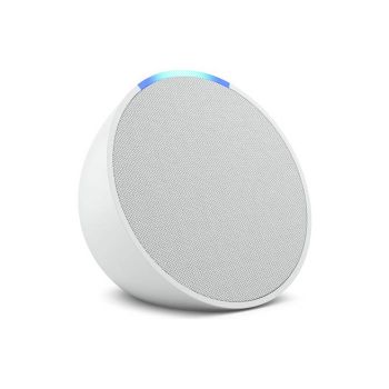 Amazon Echo Pop White, Full sound compact Wi-Fi and Bluetooth smart speaker with Alexa, B09ZXJSW35