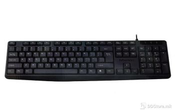 Meetion K200 USB Keyboard US, New Keycap USB keyboard, Membrane-type, USB cable 1.80m