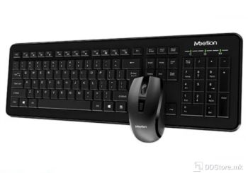 Meetion C4120 Wireless Combo Black Keyaboard + Mouse , ABS Plastic