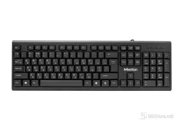 Meetion K100 Black USB Keyboard US, USB cable 1.80m
