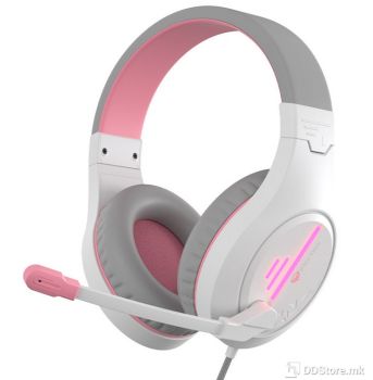 Meetion HP021 GAMING Headset White, Volume control on wired