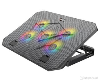 Meetion CP3030 Cooling Pad, Five fan with RGB back light