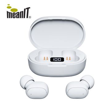 Earphones MeanIT B60 TWS Bluetooth w/Microphone White