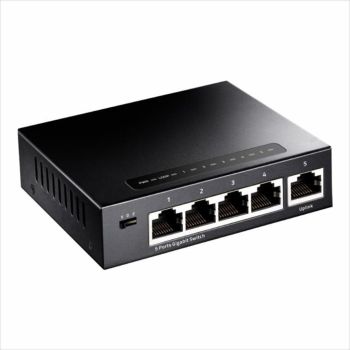 NET Switch CUDY 5-port Gigabit GS105, metal