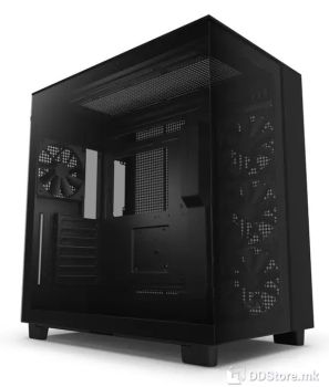 NZXT H9 Flow Dual-Chamber ATX Mid-Tower PC Gaming Case, Black