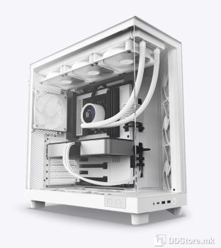 NZXT H6 Flow Compact ATX Mid-Tower PC Gaming Case White