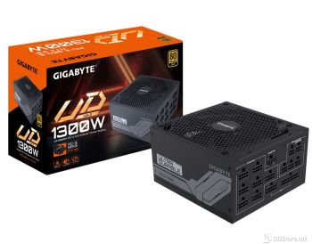 GIGABYTE POWER SUPPLY 1300W, ATX 12V v3.0, SATA x 12, 100-240 V, 60-50 Hz, 90%, PCIe 16 Pin x 1, PCIe 6+2 Pin x 8