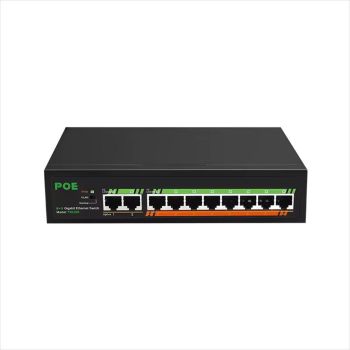 NET Switch POE DIEWU 10-port 10/100/1000  (8 POE / 120W) TXE226