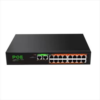 NET Switch POE DIEWU 18-port 10/100  (16 POE / 200W) TXE191