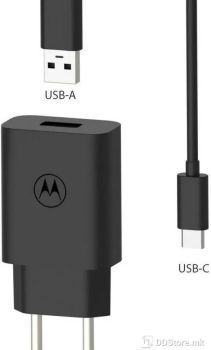 ACCESSORIES MOTOROLA TurboPower 20W USB-A w/ 1m USB-C cable black