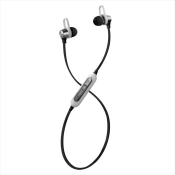 EARPHONES WIRELESS BUDS MAXELL EB-BT750 PANDA METALZ, Bluetooth w/microphone, Black/White