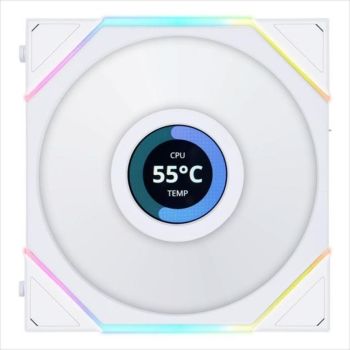 COOLERS CASE FAN 120mm LIAN LI UNI FAN TL LCD 120 A-RGB 1900 RPM PWM, White, 12TLLCD1W