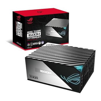 ASUS 1600W Platinum PSU ROG-THOR-1600T-Gaming, 1600 Watt, Fully Modular Power Supply, 80+ Titanium