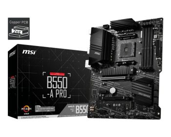 MB AM4 B550-A PRO MSI  4xDDR4 4400+, HDMI, DP, PCI-Ex16 4.0, PCI-Ex4, 2x PCI-Ex1, 2xM.2, 6xSATA3, 7xUSB3.2, 8xUSB2.0