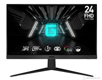 Monitor 24" MSI G2412F eSports Gaming IPS, 1ms, 180Hz, FHD, HDMIx2, DP, Tilt, Frameless