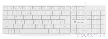 Keyboard Natec Nautilus Slim White