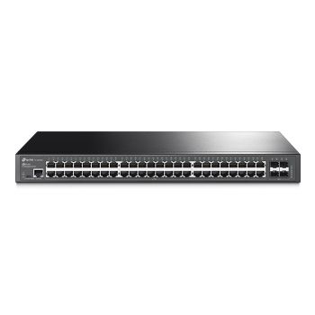 TPLink TL-SG3452, JetStream 52Port Gigabit L2+ Managed Switch with, 48 Gigabit Ports plus 4 Gigabit SFP Slots, RJ45/Micro-USB Console P