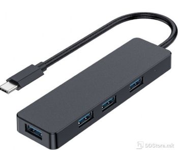 USB HUB Type-C 4-Port Gembird 4 x USB 3.1 Black