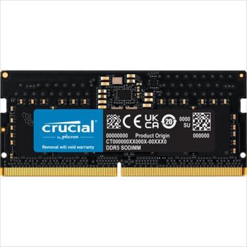 RAM SO DIMM DDR5 8GB 4800MHz CL40 CRUCIAL, CT8G48C40S5