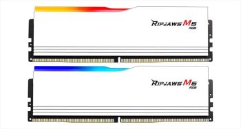 RAM DDR5 32GB(2x16GB) 6400MHz CL36 G.SKILL Ripjaws M5 RGB Intel XMP White F5-6400J3648F16GX2-RM5RW