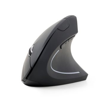 Gembird Ergonomic 6-button wireless optical mouse, black, PN:MUSW-ERGO-01