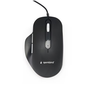 Gembird Wired optical LED mouse, USB, black, PN:MUS-6B-02