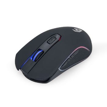 Gembird 6-button rechargeable wireless RGB gaming mouse "Firebolt", black, PN:MUSGW-6BL-01