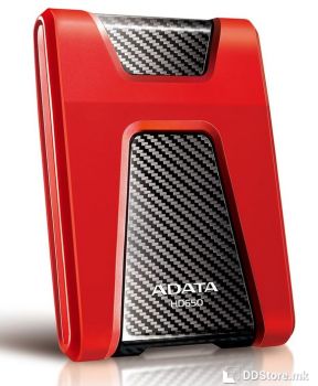 A DATA HDD 1TB DashDrive HD650 Red, 1TB , USB 3.1, 8 MB, 2,5", 5.400 rpm, Durable