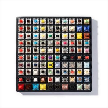 KEYBOARD ACCESSORY SWITCH TESTER 100 MAX EDITION (including  9 Keychron, 6 Cherry, 41 Gateron, and 44 Kailh switches), Z150