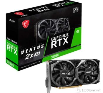 MSI Graphic Card GeForce RTX 3050 8GB Ventus 2X XS OC GDDR6