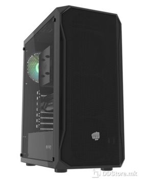 ATX Midi Tower Case Fury Shobo SH4 Gaming Black RGB w/o PSU