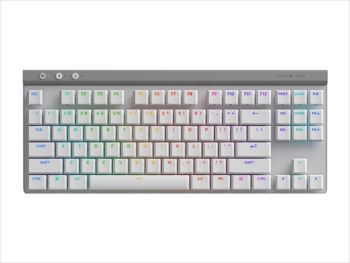 KEYBOARD MECHANICAL LOGITECH G515 TKL LIGHTSPEED WIRELESS RGB GL TACTILE WHITE w/bluetooth 920-012581