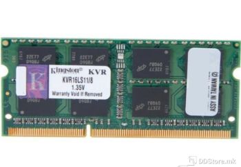 [C] SODIMM Notebook Memory Kingston 8GB CL11 DDR3 1600MHz Low Voltage