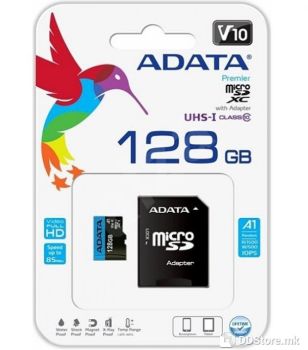 [C] ADATA 128GB microSDHC Class 10 with adapter UHS-I