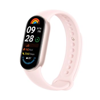 Xiaomi Smart Band 9 Mystic Rose, Display: 1.62 inch AMOLED Touch Display, Resolution: 192 x 490 pixels, Up to 1200 nits 60Hz, 5ATM wate