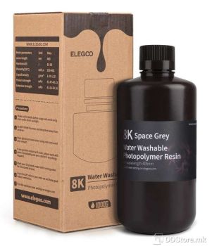 Elegoo Water Washable Resin 8K 1Kg Space Grey